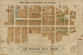 1885年旧金山唐人街地图