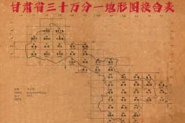 1938年甘肃省三十万地形图集