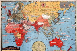 1943年二战全球形势图(加绘)