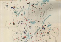 1947年安徽省中等学校分布图