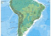南美洲地形图