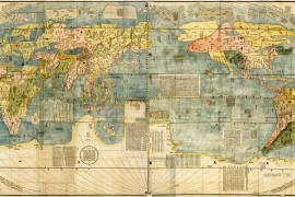 1708年《坤舆万国全图》版本4(东北大学图书馆藏版)