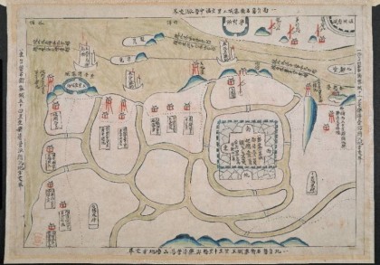 1728年盘石营城汛四至交界图
