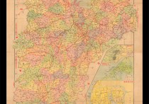 1939年江西省明细地图