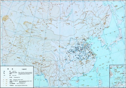 西周时期全国地图