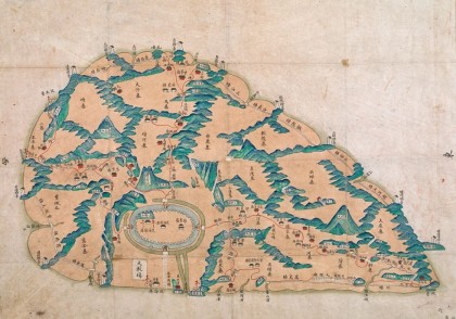 定海县全图-清朝舟山岛地图