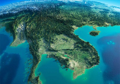 亚洲地形图高清(23P)
