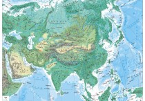 亚洲地形图