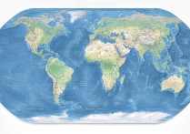 2008年无国界世界地形图