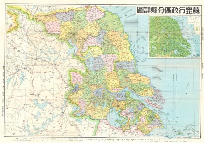 1951年苏南苏北行政区分县详图