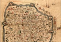 1820年宁郡地舆图-描绘宁波府城的艺术地图
