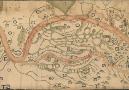 1820年湖北抢修长江及汉水堤工图