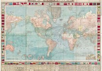 1873年日绘《新刻航海世界全图》