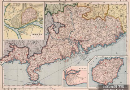 1917年广东全省地图