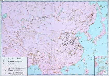 商朝时期全国地图