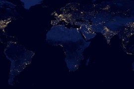 全球超高清夜光地图(14亿像素)