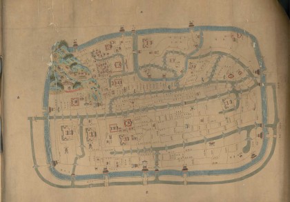 1867年杭州城内地图