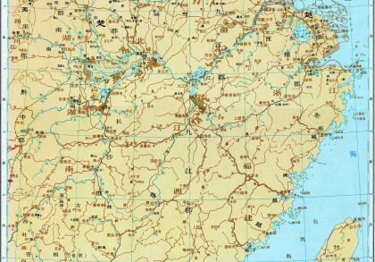 战国时期楚越地图