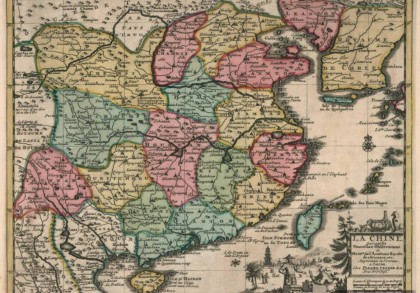 1714年清朝局部疆域地图