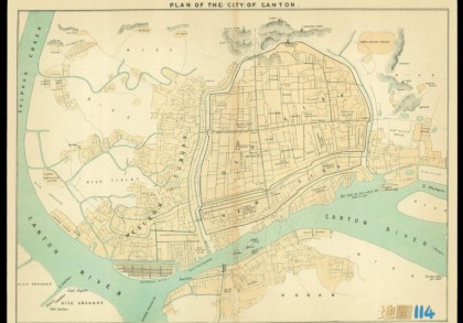 1875年广州城地图