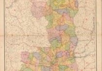 1947年陕西省明细地图