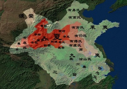 夏朝地形版图