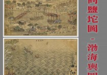 清天津商盐坨图及渤海舆图