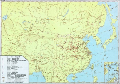 中国原始社会遗址地图