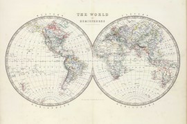 1861年约翰斯顿世界地图册(53P)