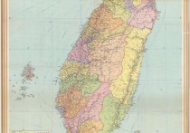 1984年台湾省政区图