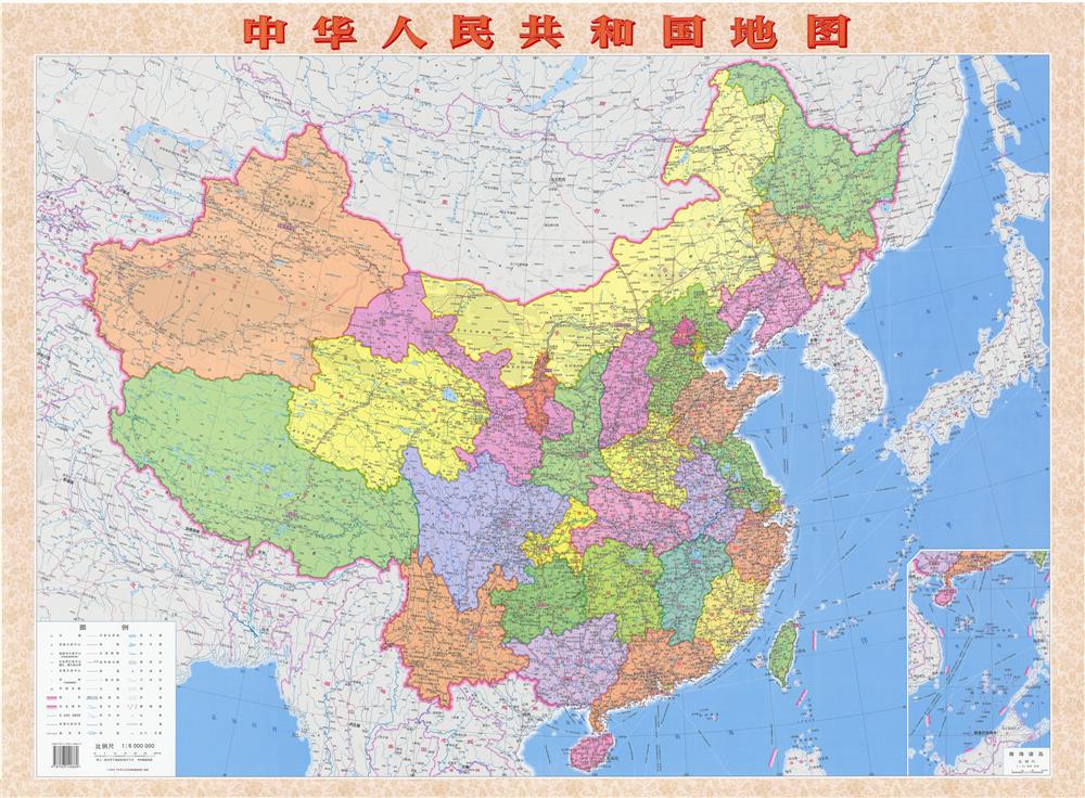 中国地图横幅挂图