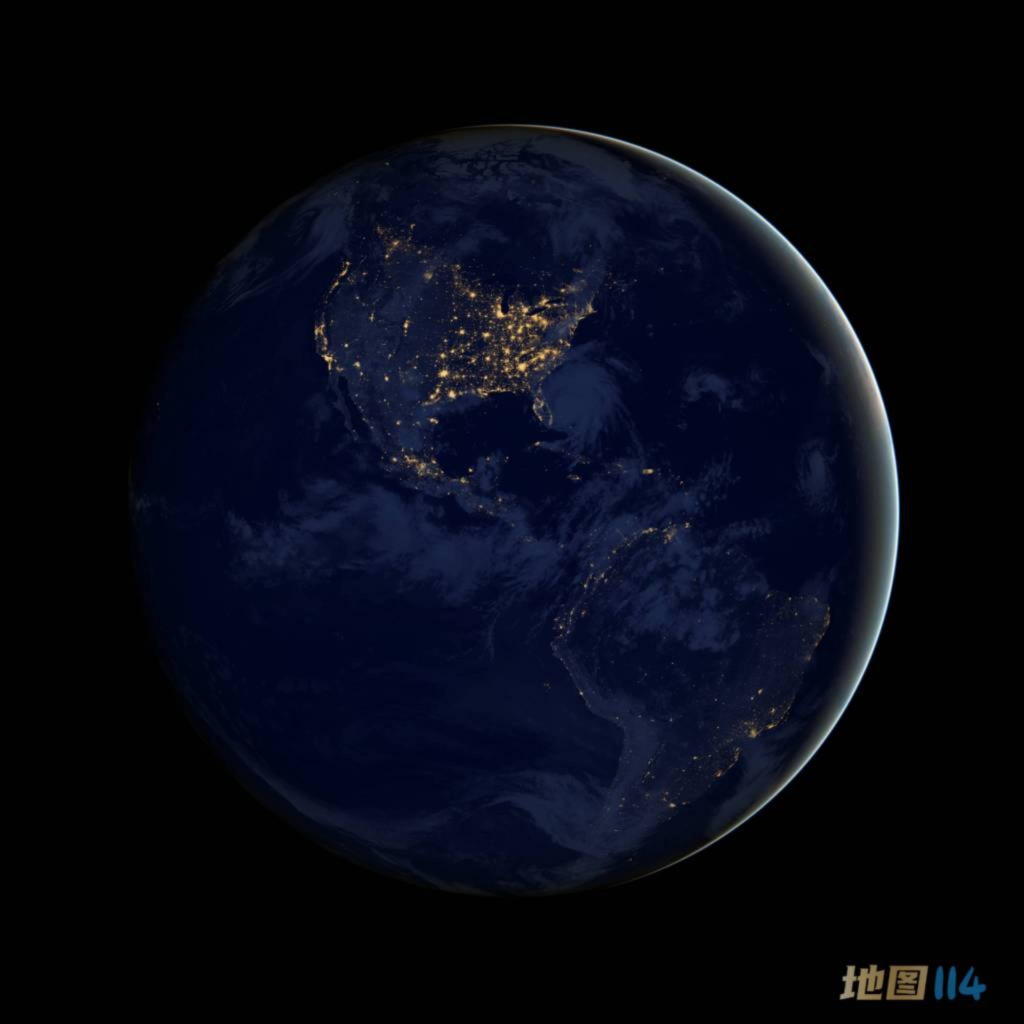 NASA夜景之美洲卫星灯光.jpg