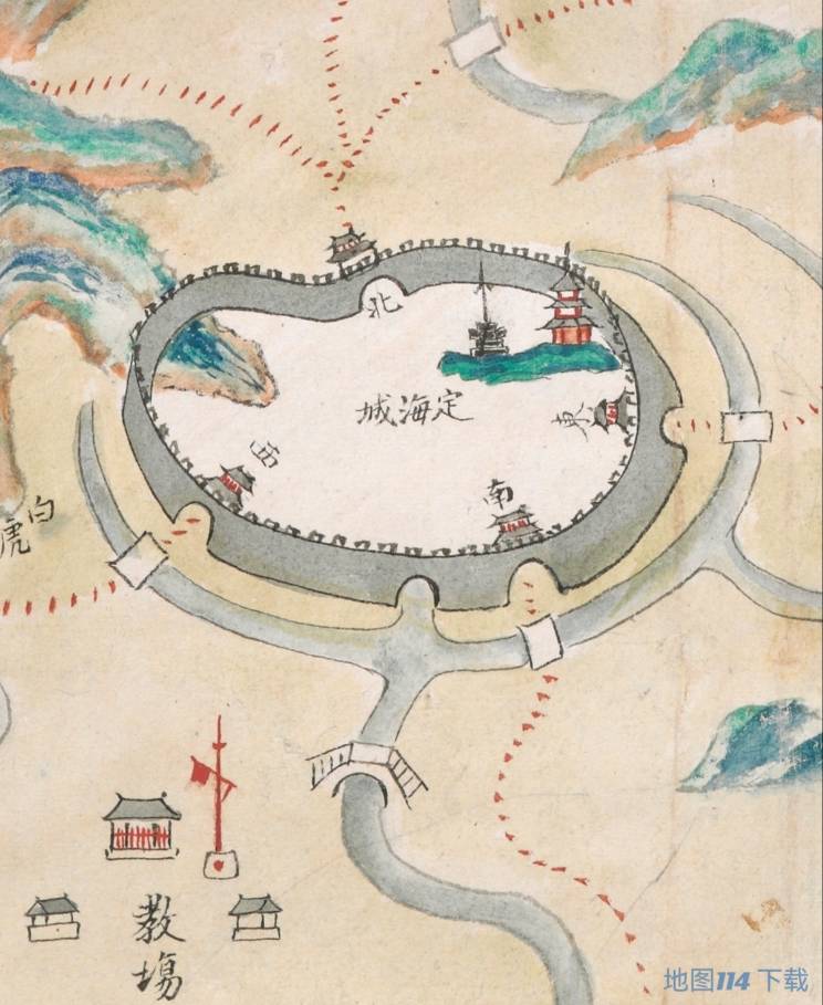 1841年定海山(舟山)全图