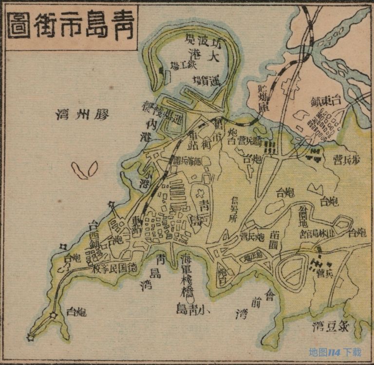 1930年青岛市街图.jpg