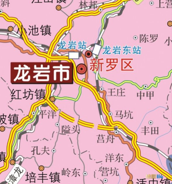 龙岩市细节.jpg 2013年福建全省地图  第4张