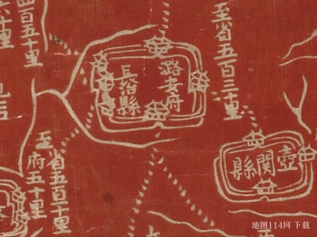 清·潞安府长治县图.jpg 1794年清朝山西省地理全图 第4张