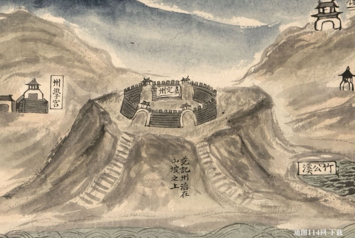 1735年清朝四川湖北山水图(14P)