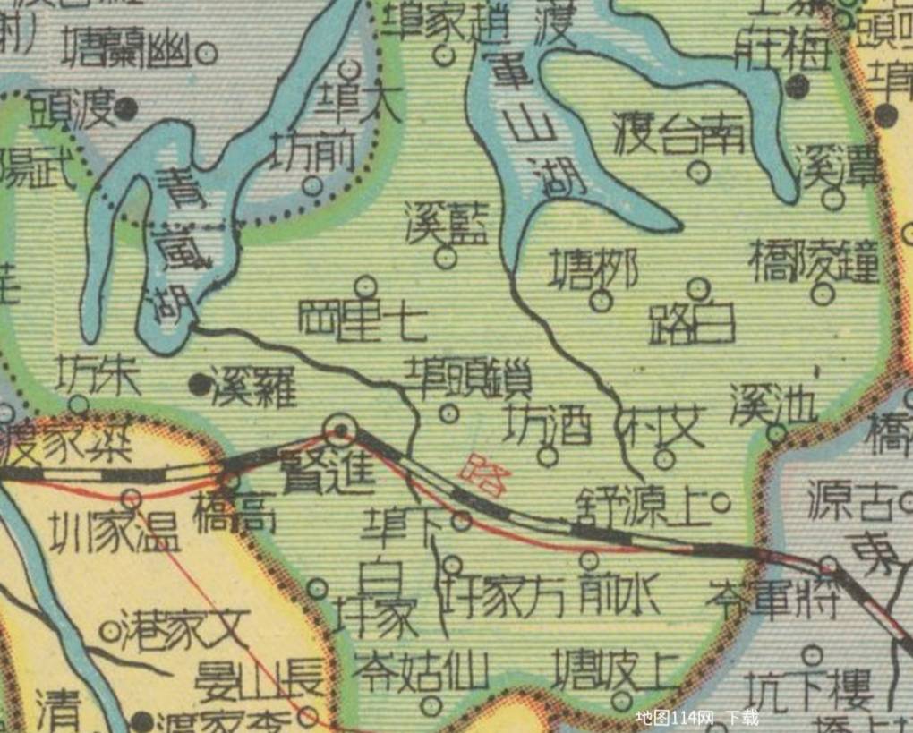 地图细节2.jpg 1950年江西省分县详图  第2张