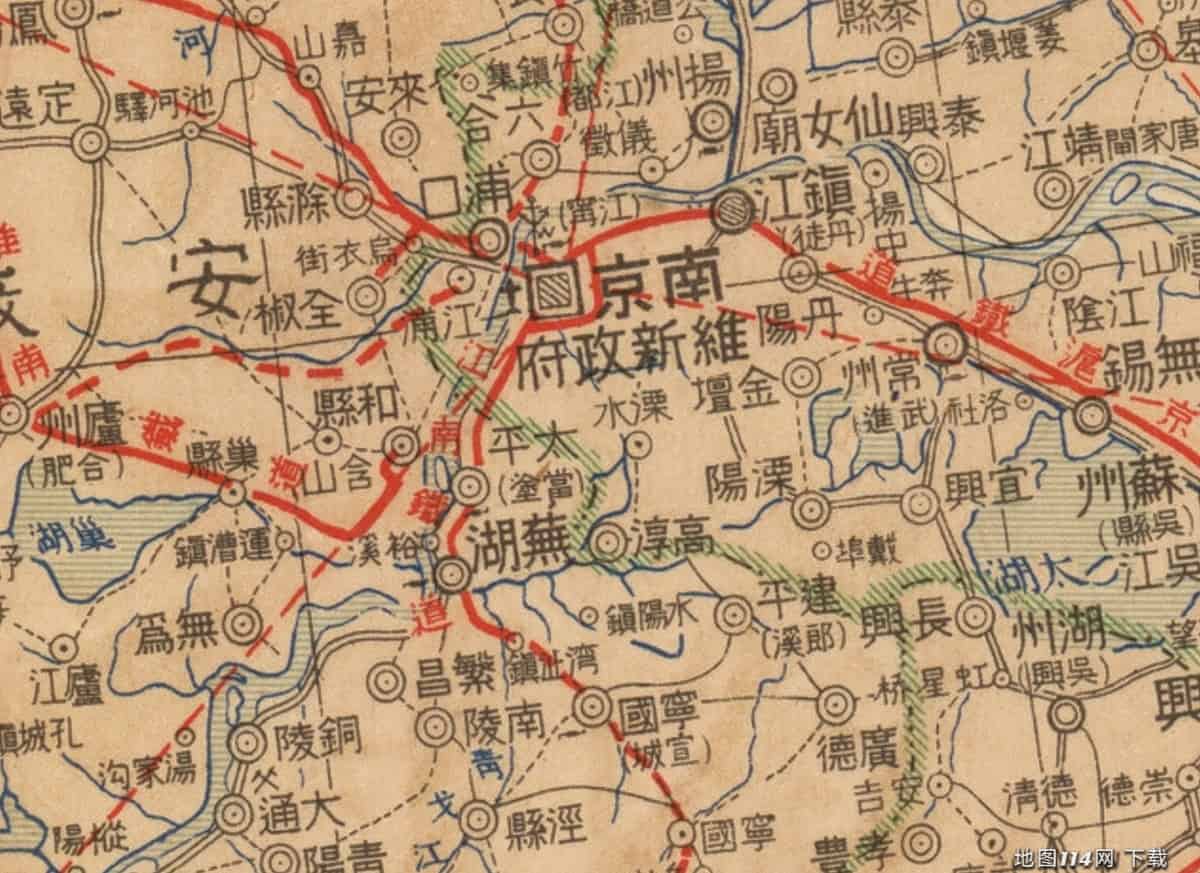 1939年汪伪建国大地图南京局部.jpg