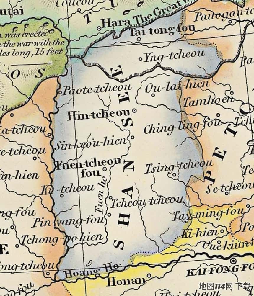 1844年中日地图山西局部.jpg