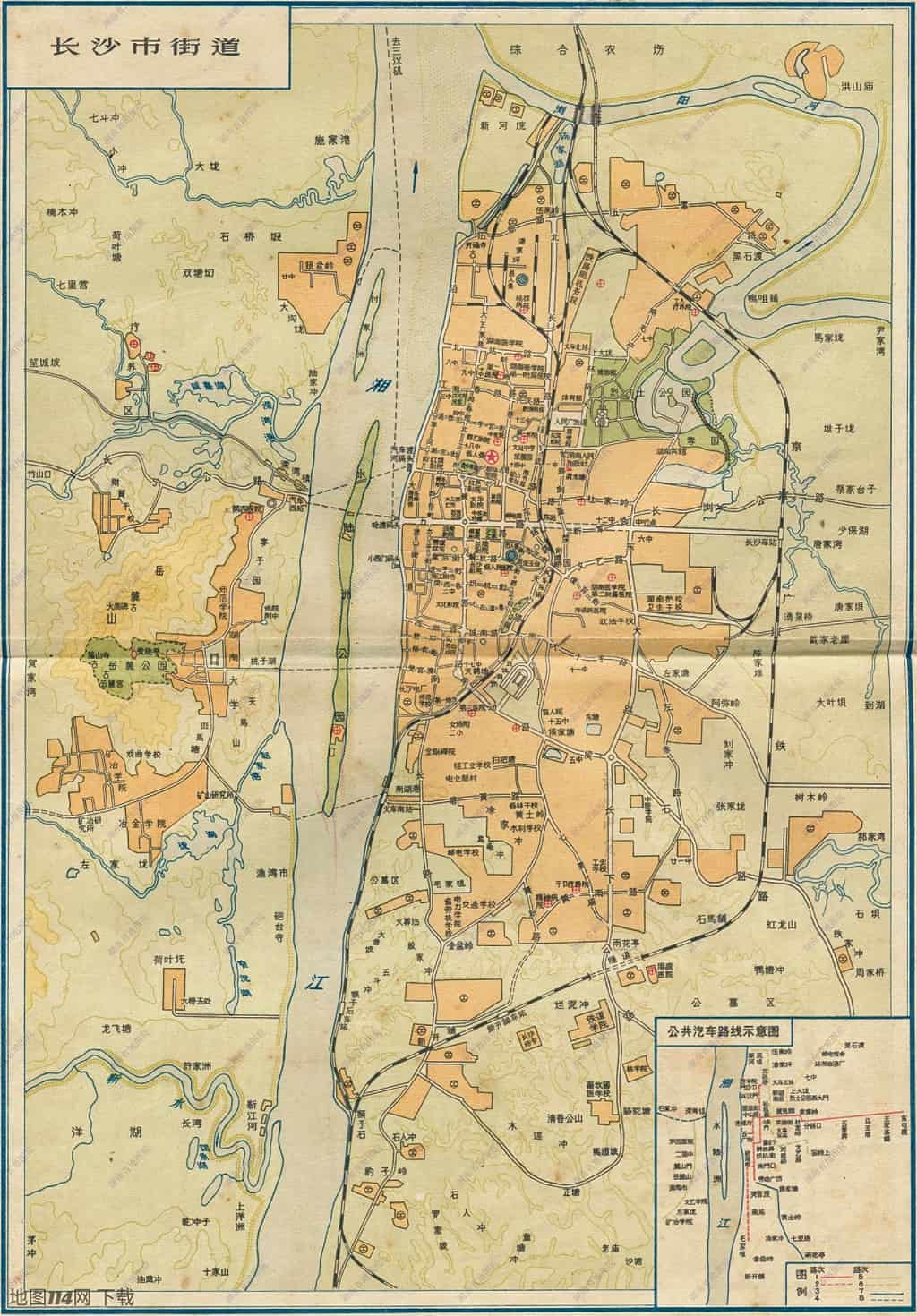 1964年长沙市街道图.jpg