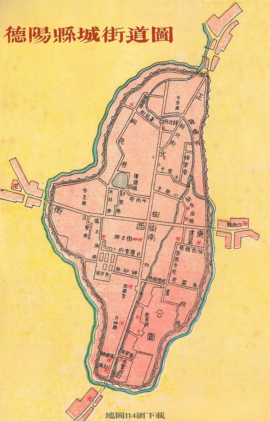 1934年德阳县城街道图.jpg
