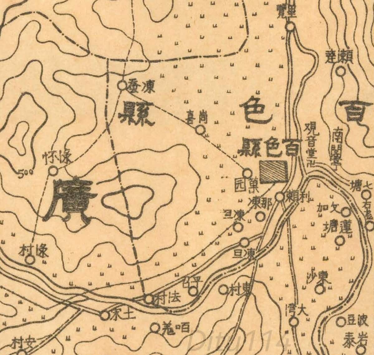 1935年广西省十万分一地形图细节图.jpg