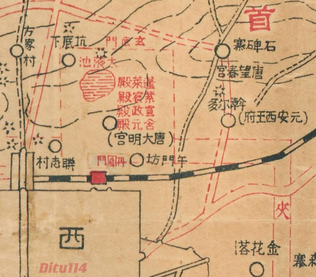 1935年西京胜迹图细节图2.jpg