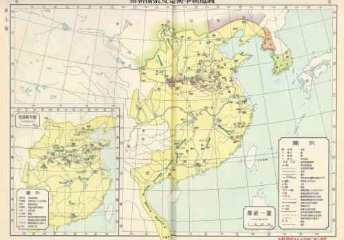 秦朝扩张及楚汉争霸地图