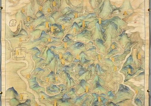 清朝宁波四明山图