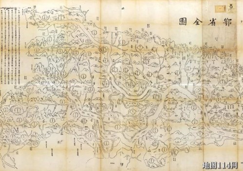 晚清《鄂省全图》高清版