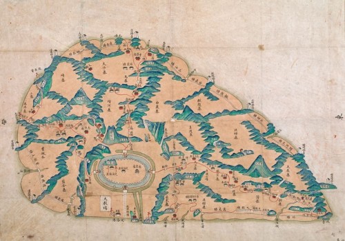 定海县全图-清朝舟山岛地图