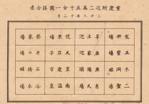 1939年重庆附近二万五千分一地图(27幅)