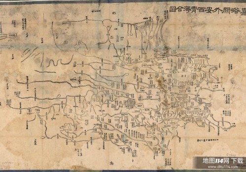 大清嘉峪关外两地合图(高清两版)
